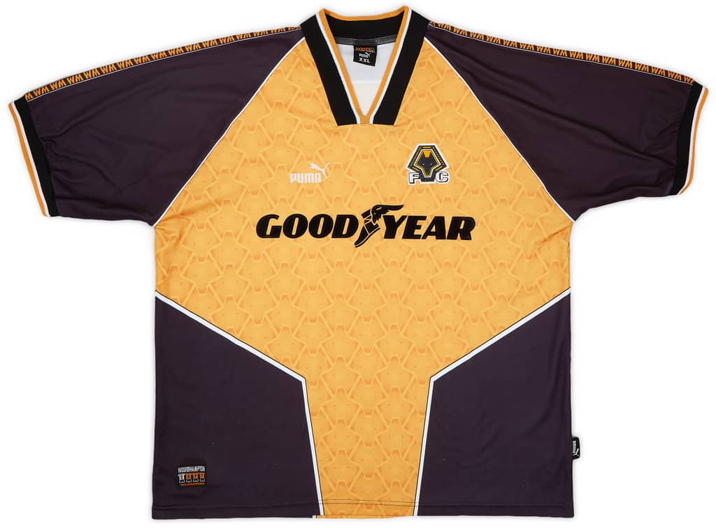 1996-98 Wolves Home Shirt - 8/10 - (XXL)