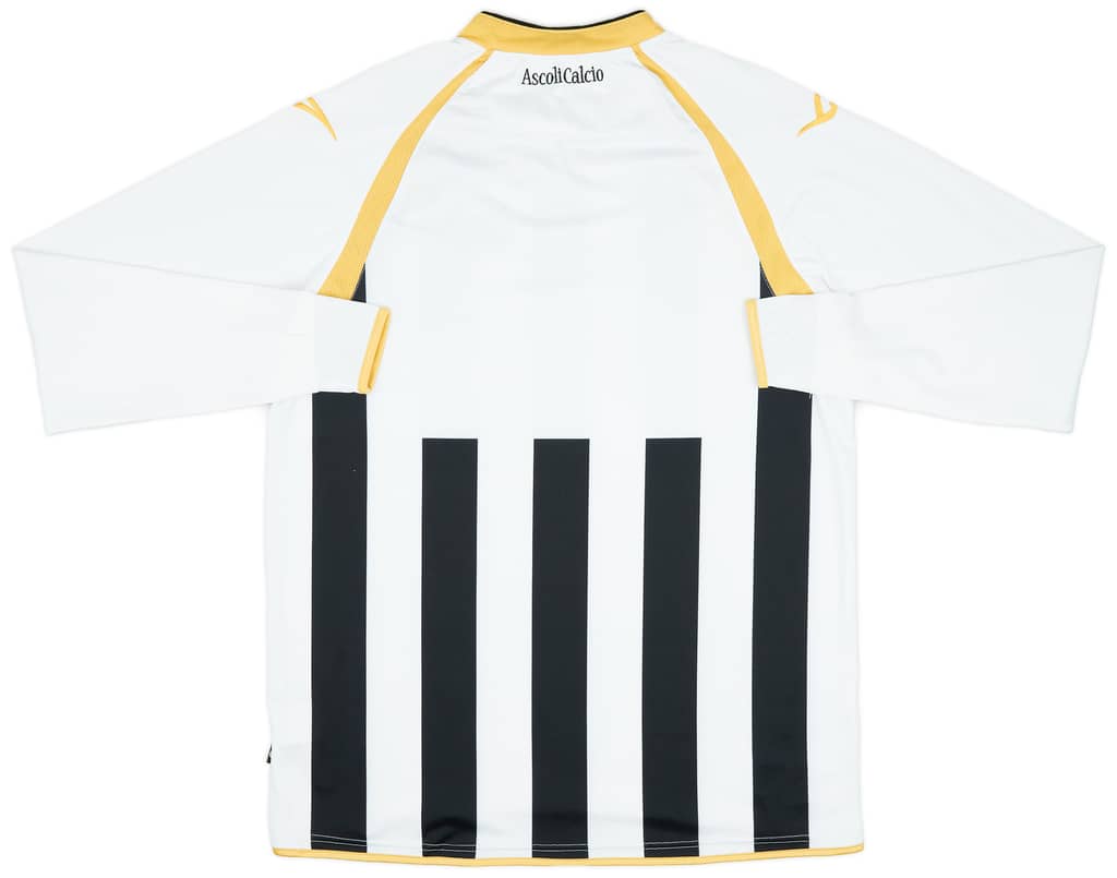 2010-11 Ascoli Home L/S Shirt - 9/10 - (XL)