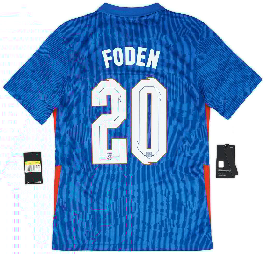 2020-21 England Away Shirt Foden #20 - (S)