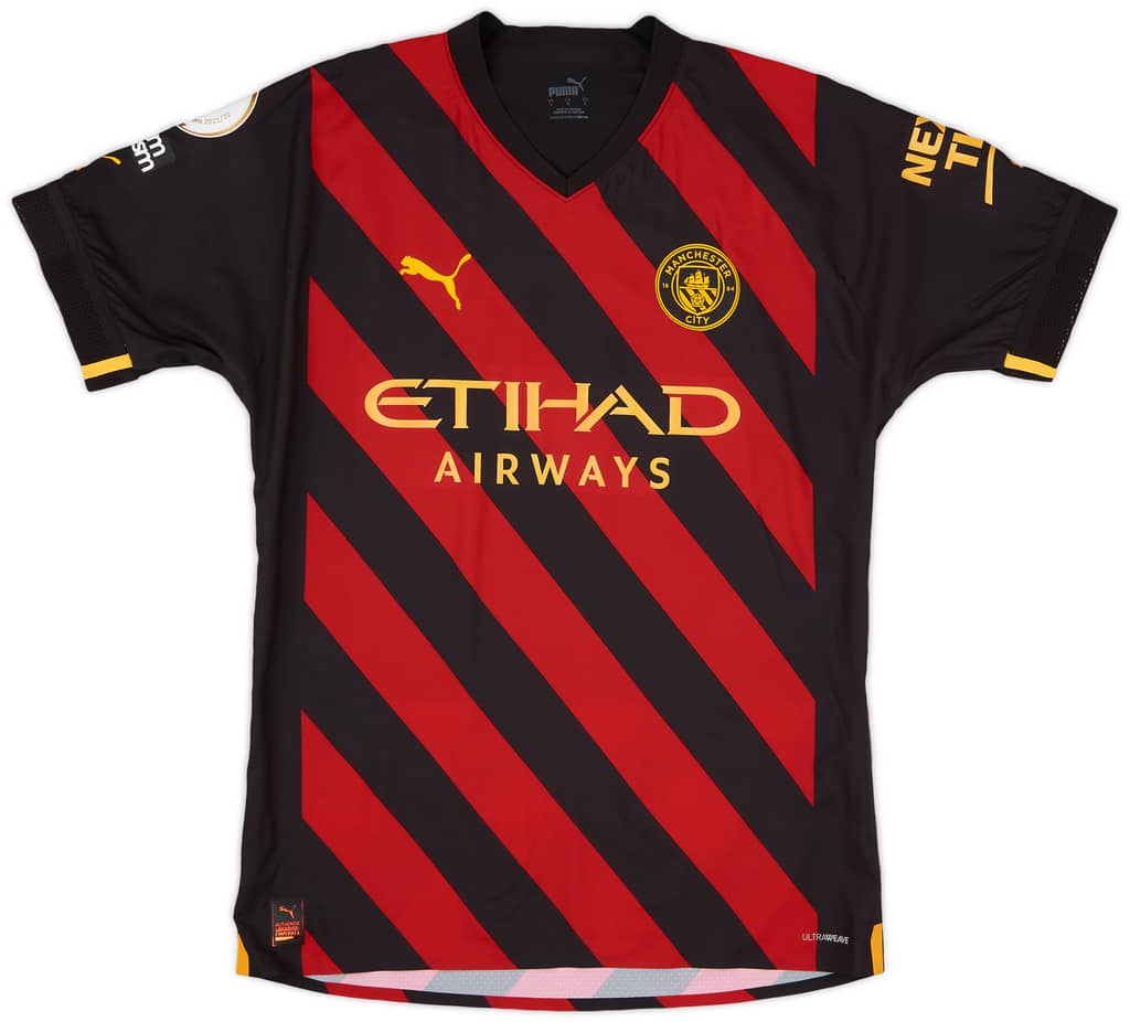 2022-23 Manchester City Match Issue Away Shirt Delap #48 - As New - (L)