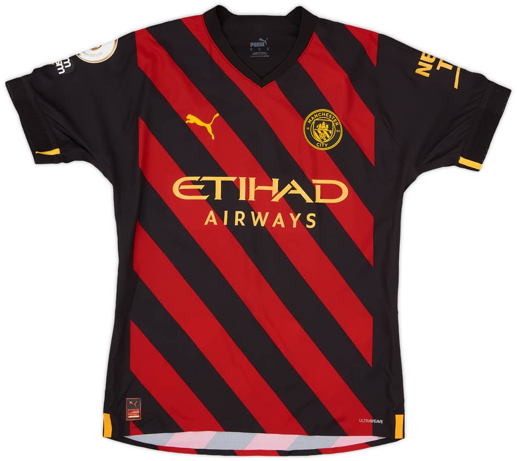 2022-23 Manchester City Match Issue Away Shirt Edozie #53 - As New - (M)