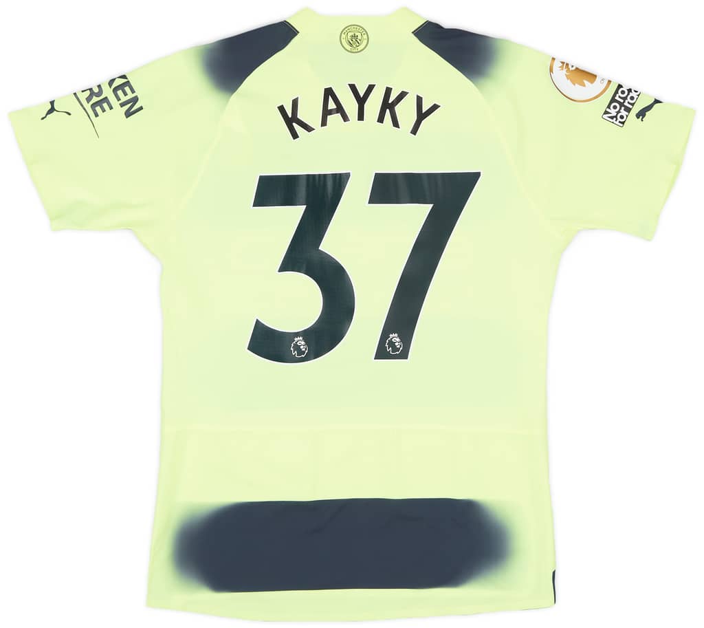 2022-23 Manchester City Match Issue Third Shirt Kayky #37 - As New - (S)