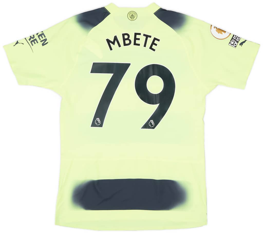 2022-23 Manchester City Match Issue Third Shirt Mbete #79 - As New - (L)