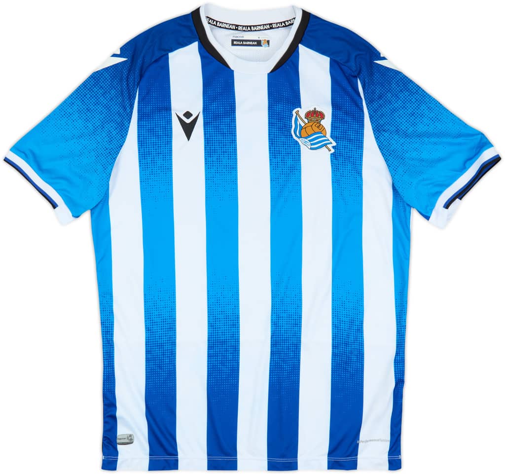 2021-22 Real Sociedad Home Shirt - 9/10 - (M)