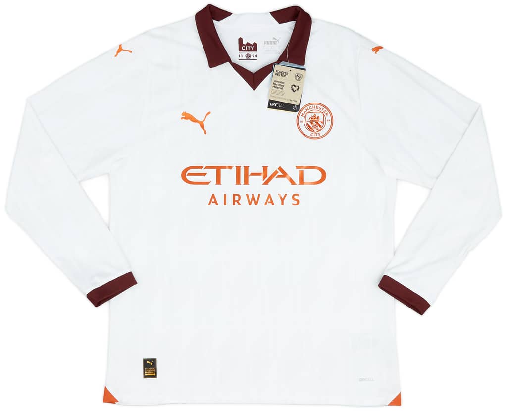 2023-24 Manchester City Away L/S Shirt Grealish #10
