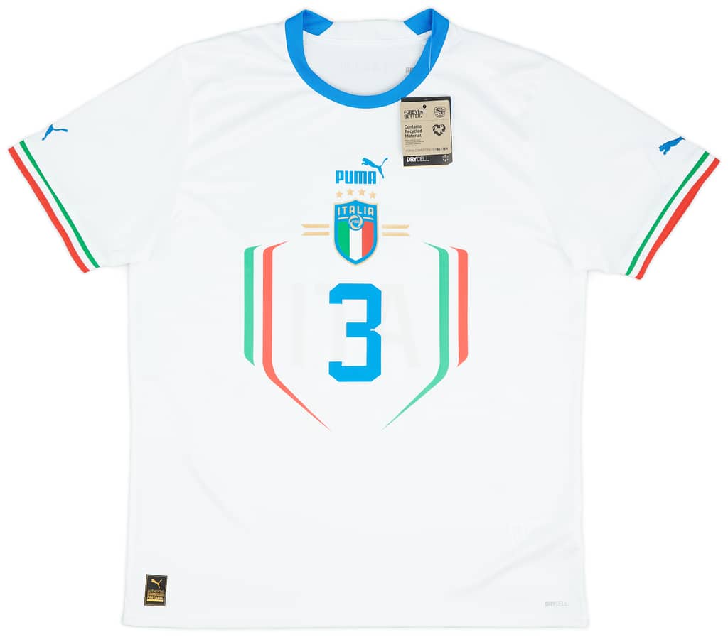 2022-23 Italy Away Shirt Chiellini #3