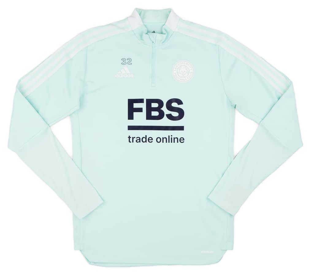 2022-23 Leicester Player Worn 1/4 Zip Training Top # - 5/10 - (M)