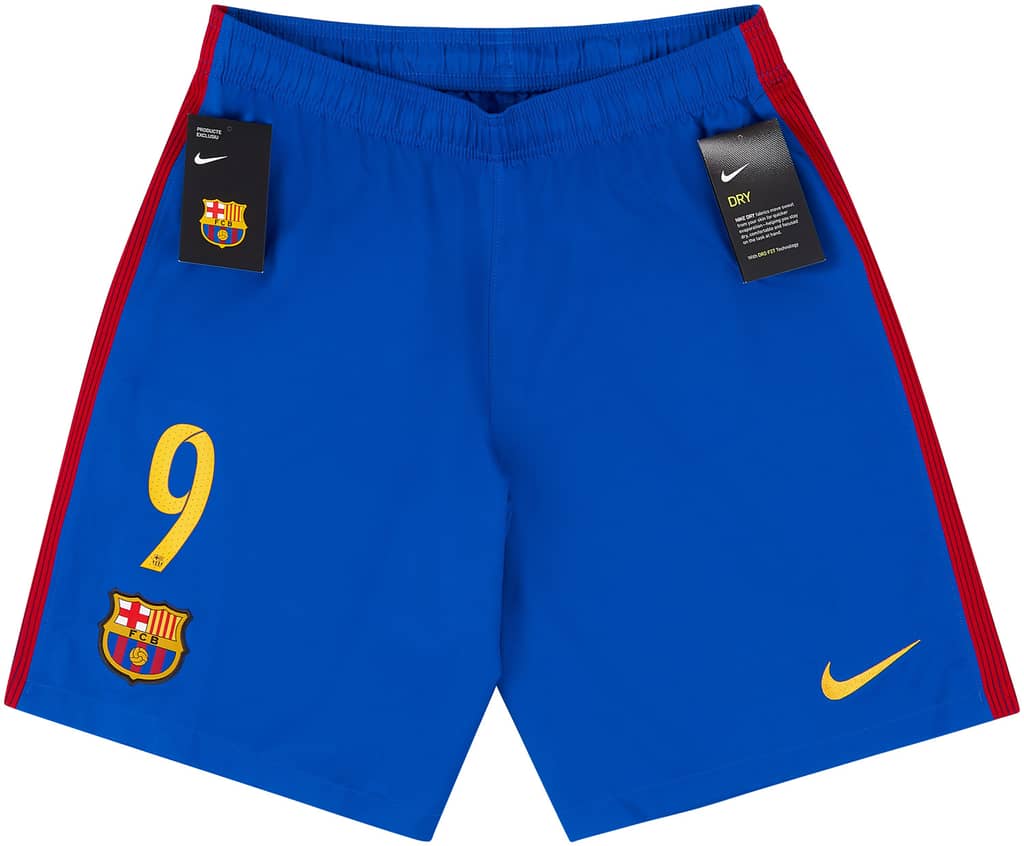 2016-17 Barcelona Home Shorts #9 (Suarez)