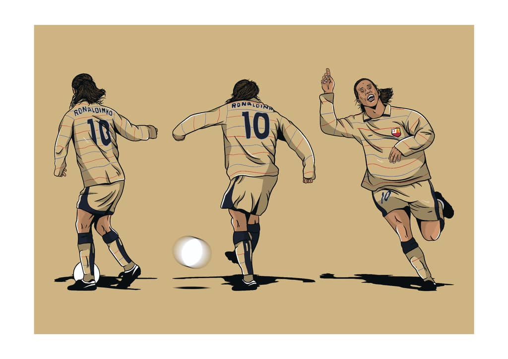 Ronaldinho Legends A3 Print/Poster