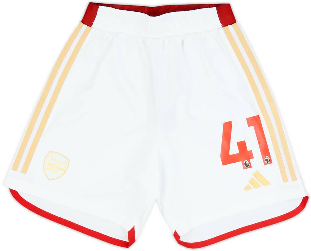 2023-24 Arsenal Authentic Home Shorts #41 (Rice) - (S)
