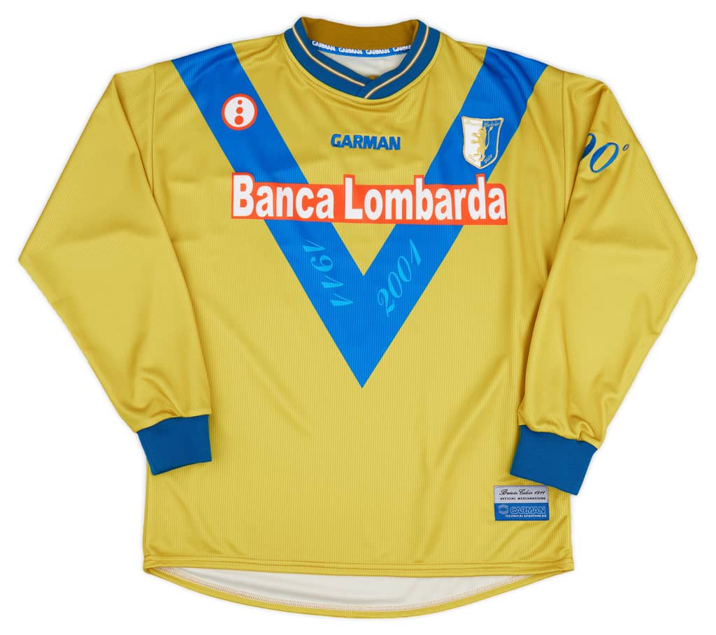 2001-02 Brescia Garman Reissue Third L/S Shirt Baggio #10