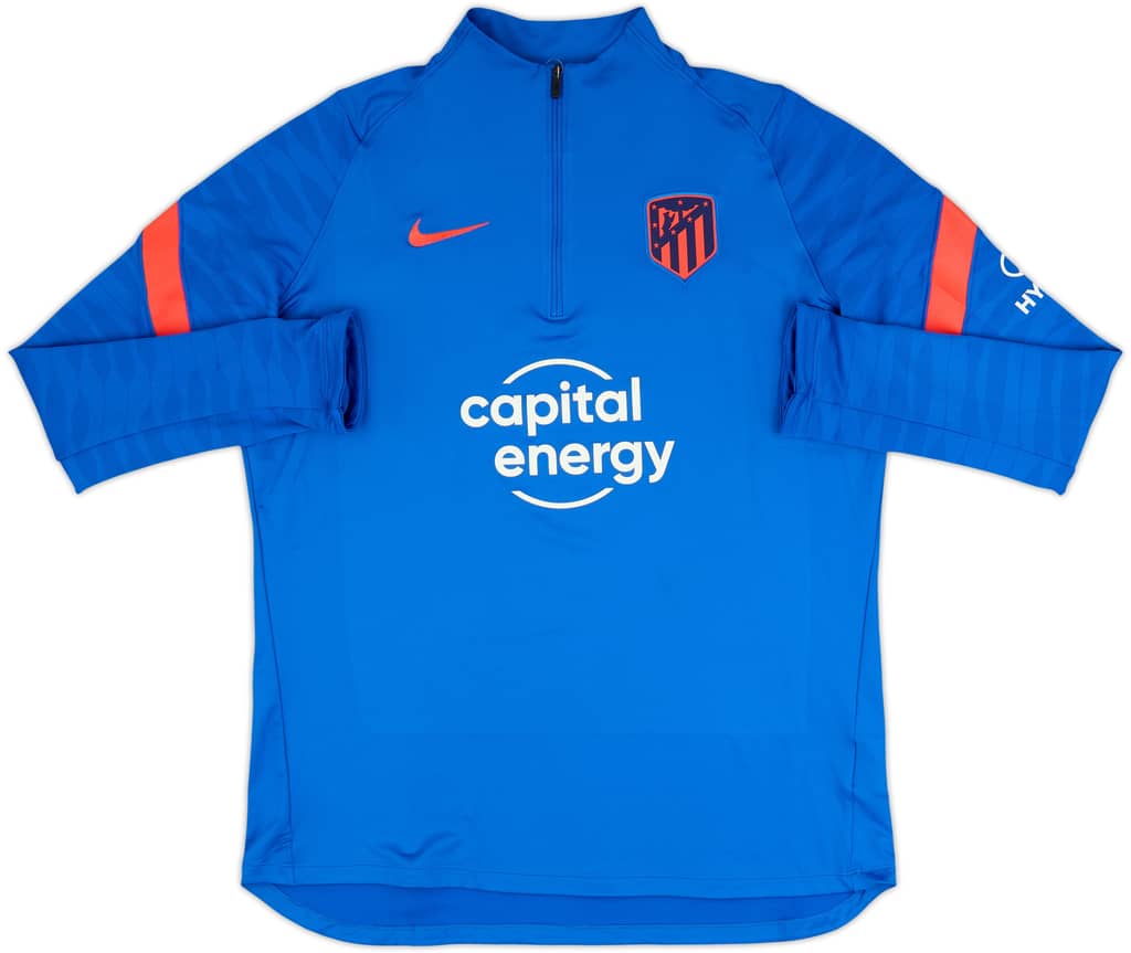 2021-22 Atletico Madrid Nike 1/4 Zip Training Top - As New - (XL)