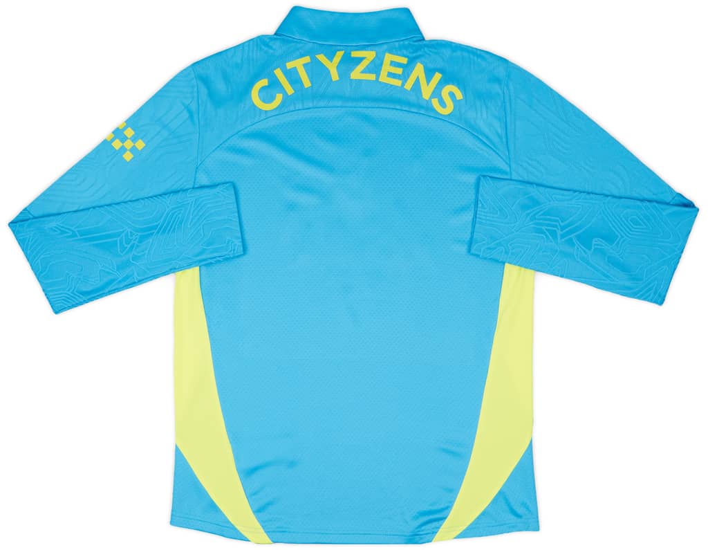 2024-25 Manchester City Player Issue 1/4 Zip Training Top - 9/10