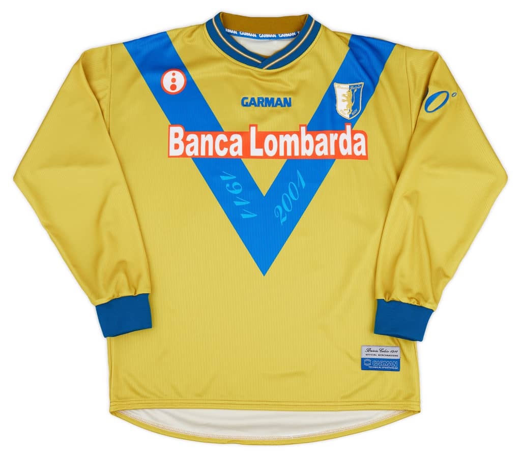 2001-02 Brescia Garman Reissue Third L/S Shirt Guardiola #28