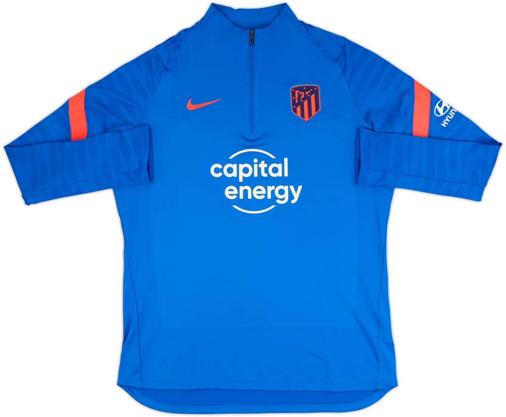 2021-22 Atletico Madrid Nike 1/4 Zip Training Top - As New - (XL)