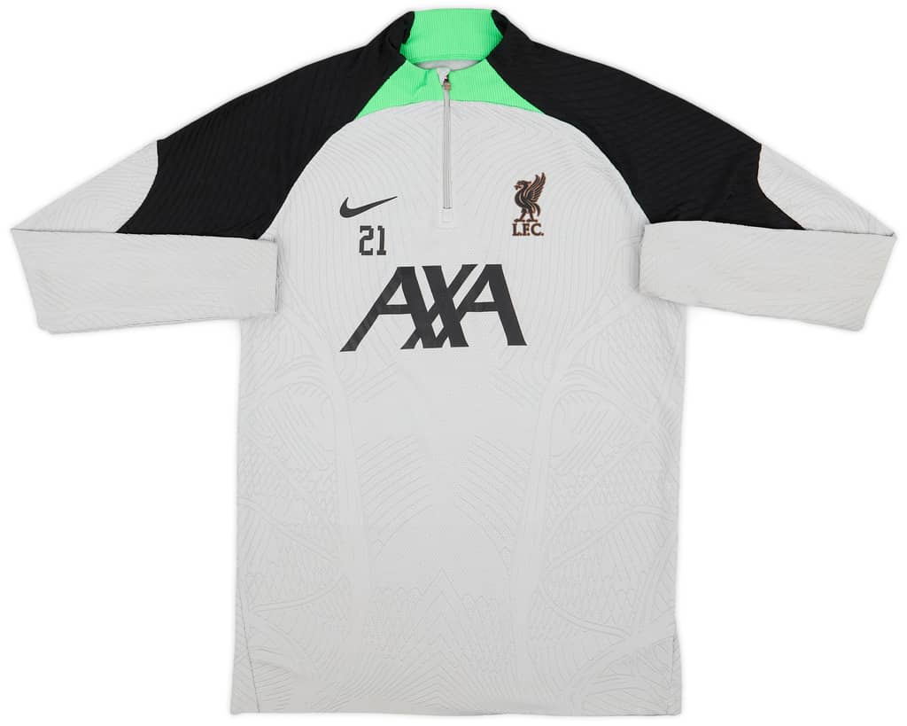 2023-24 Liverpool Player Issue 1/4 Zip Elite Training Top #21 (Tsimikas) - 3/10 - (M)