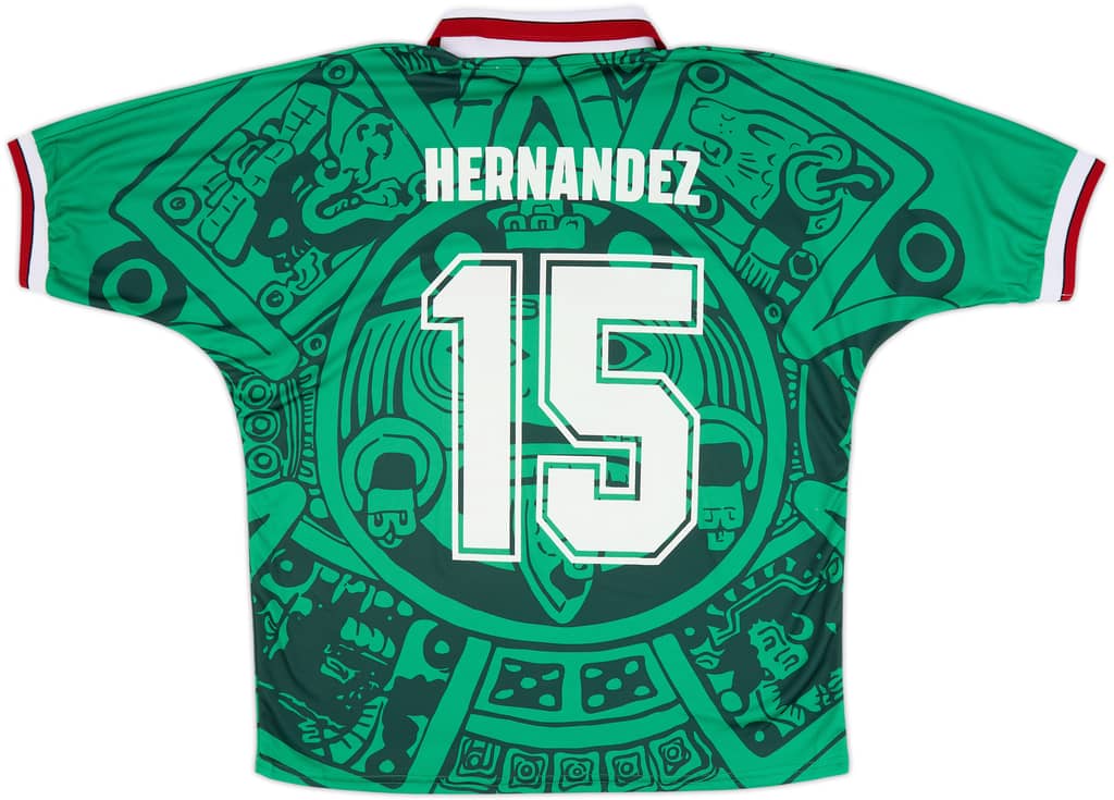 1998 Mexico ABA Sport Réédition Maillot Domicile Hernandez #15
