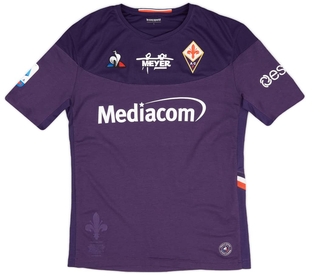 2019-20 Fiorentina Match Issue Home Shirt Ceccherini #17 - As New - (L)