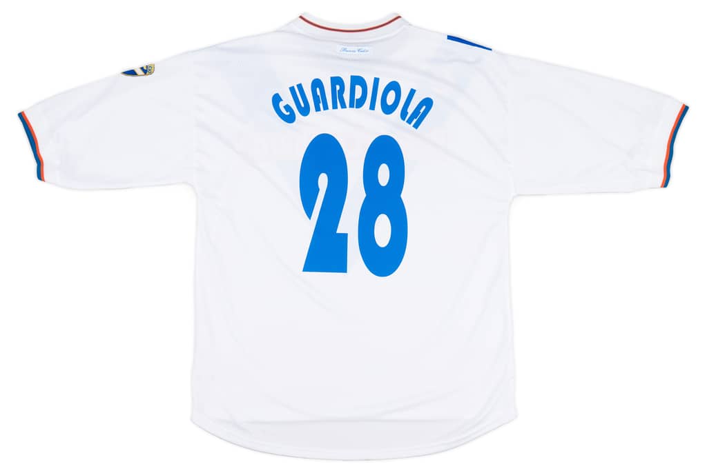 2001-02 Brescia Garman Reissue Away Shirt Guardiola #28