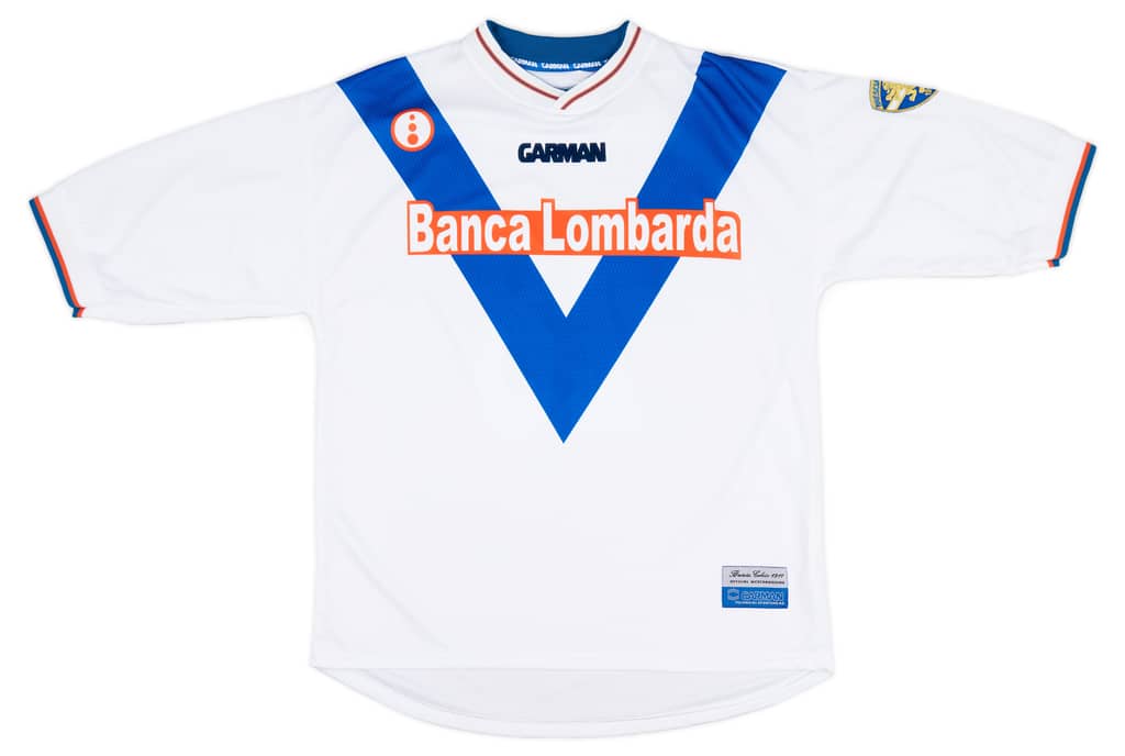2001-02 Brescia Garman Reissue Away Shirt Guardiola #28