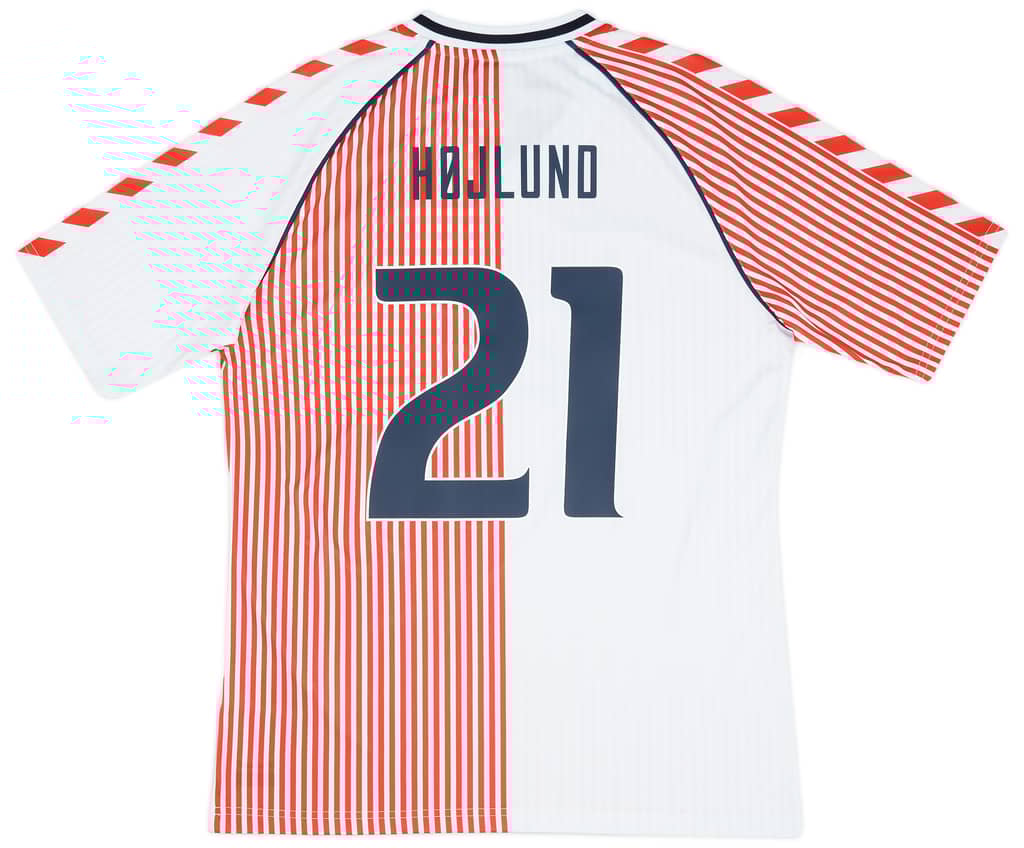 2023 Denmark Hummel 'DBU 86' Reissue Away Shirt Hojlund #21
