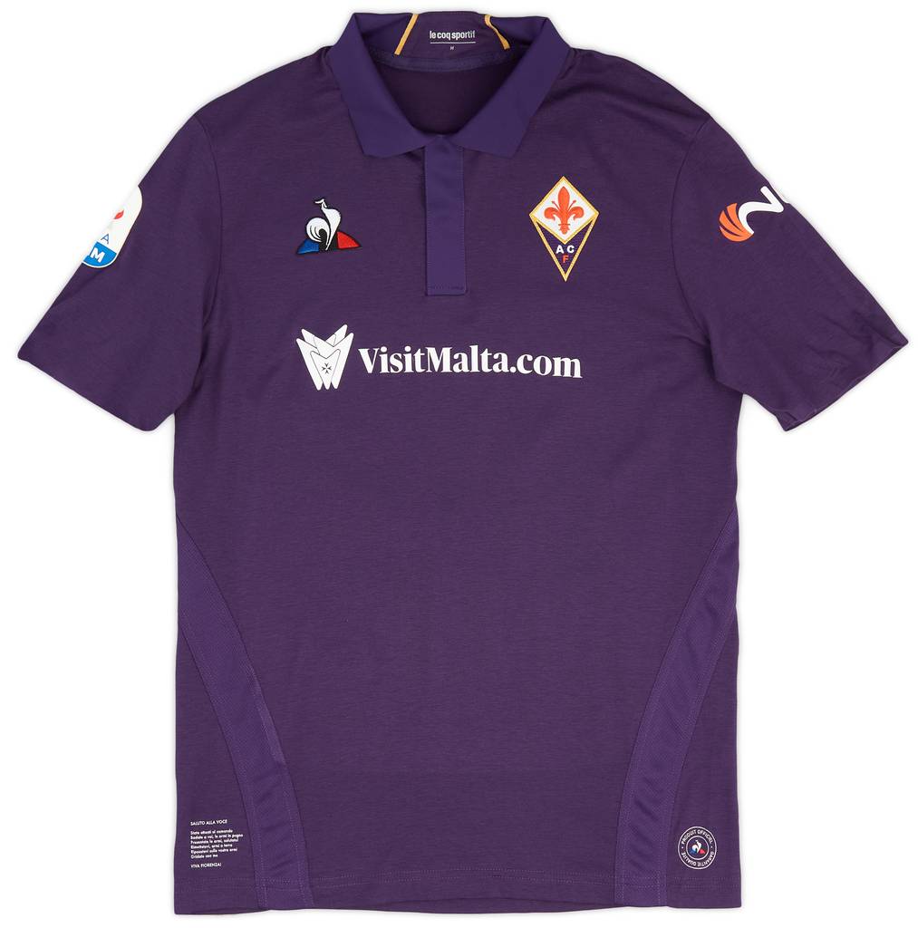 2018-19 Fiorentina Match Issue Home Shirt Laurini #2 - As New - (M)