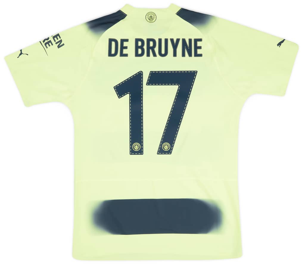 2022-23 Manchester City Player Issue Third European Shirt De Bruyne #17