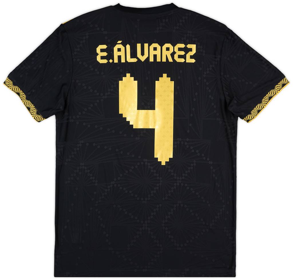 2025 Mexico Authentic Gold Cup Shirt E.Alvarez #4