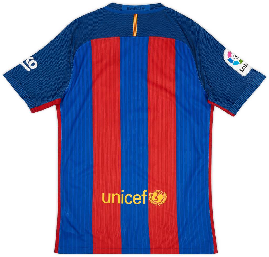 2016-17 Barcelona Authentic Home Shirt - (M)