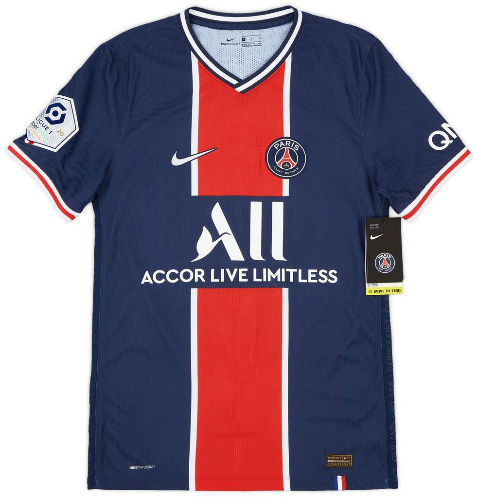 2020-21 Paris Saint-Germain Authentic Home Shirt Mbappé #7 (S)