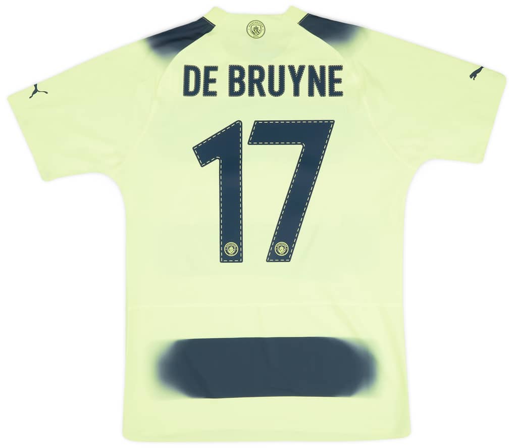 2022-23 Manchester City Player Issue Third European Shirt De Bruyne #17