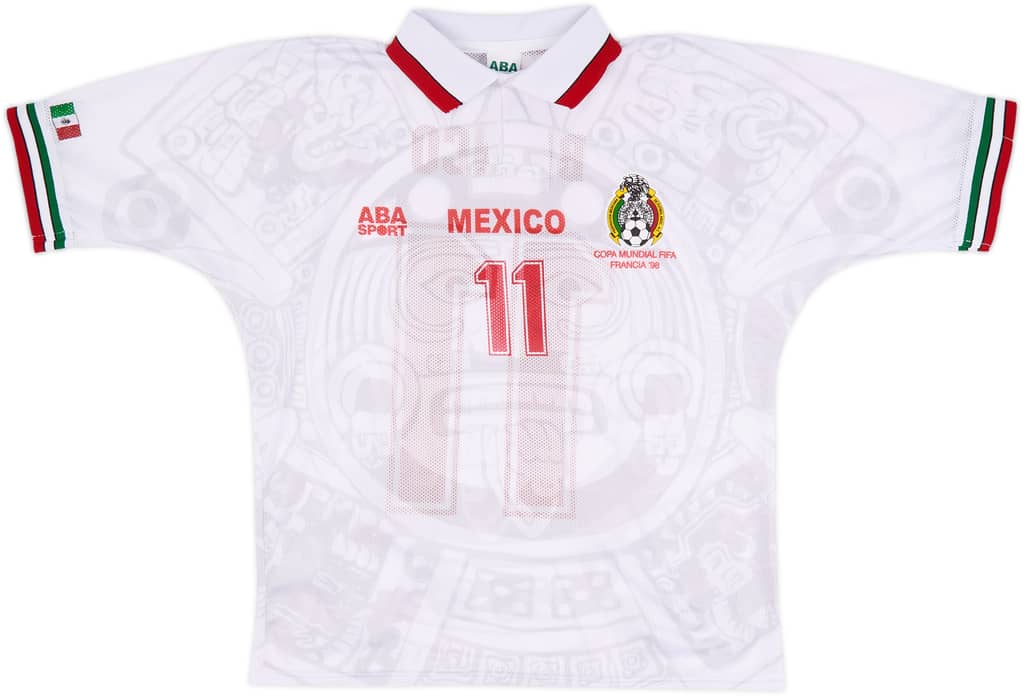 1998 Mexico ABA Sport Reissue Away Shirt Blanco #11