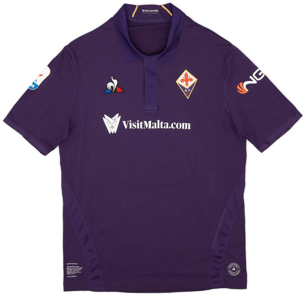 2018-19 Fiorentina Player Issue Home Shirt Thereau #77 - As New - (L)
