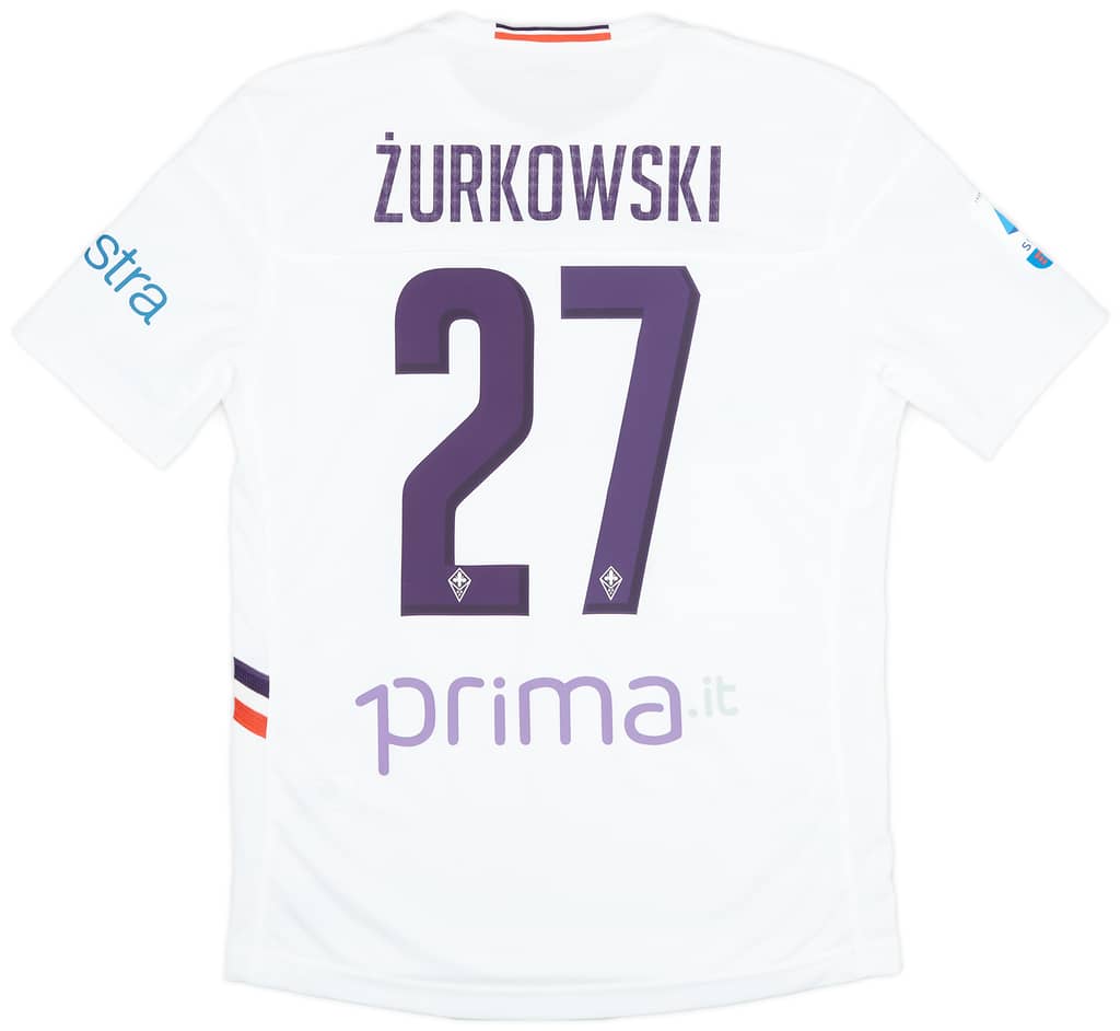 2019-20 Fiorentina Match Issue Away Shirt Zurkowski #27 - As New - (M)