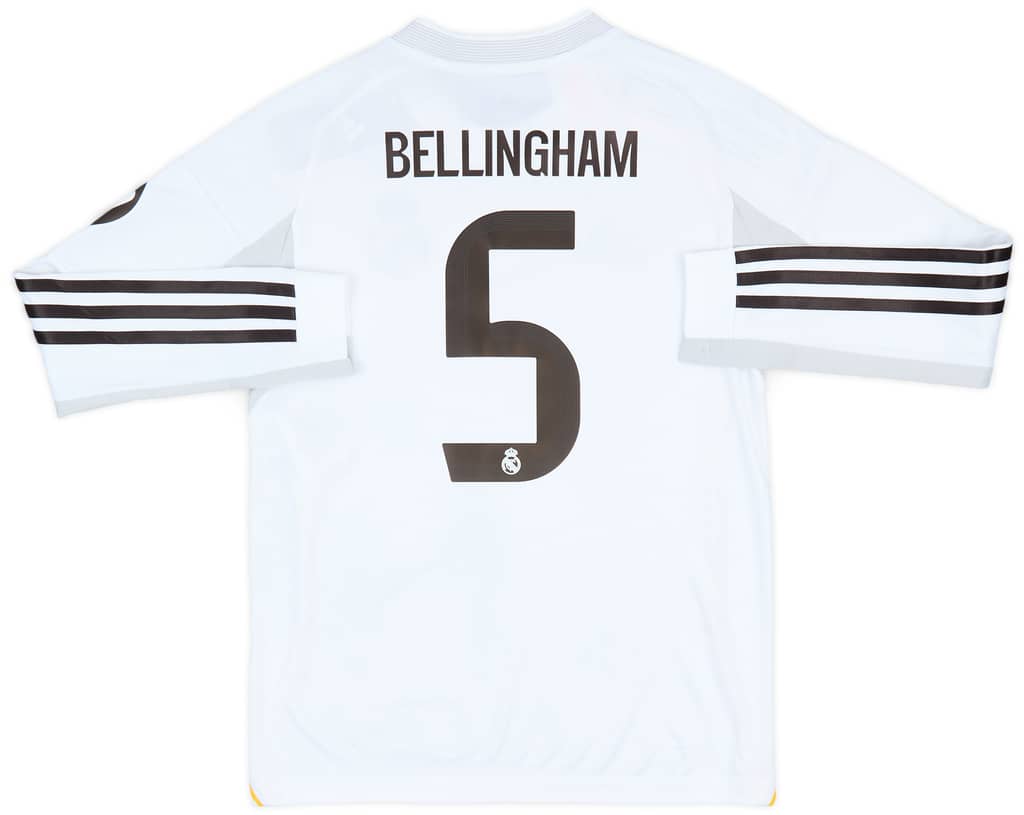 2025-26 Real Madrid Home L/S Shirt Bellingham #5 (KIDS)
