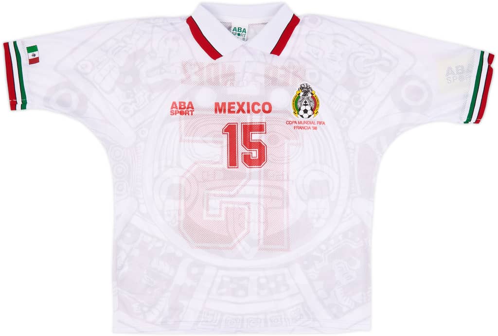 1998 Mexico ABA Sport Reissue Away Shirt Hernandez #15