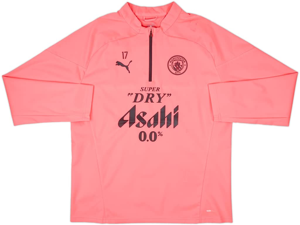 2023-24 Manchester City Player Issue 1/4 Zip Rain Top #17 (De Bruyne) - 9/10 - (L)