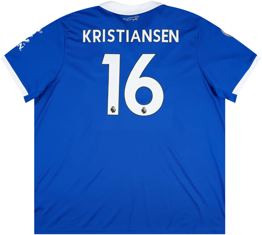 2022-23 Leicester Home Shirt Kristiansen #16 (3XL)