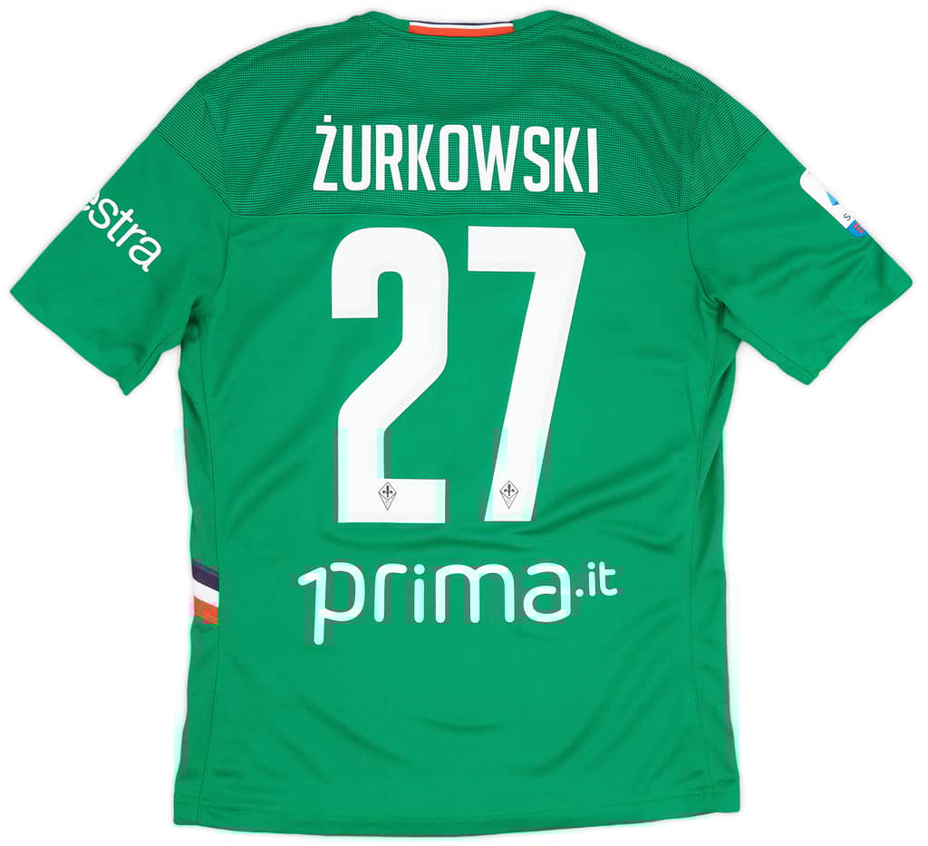2019-20 Fiorentina Match Issue Third Shirt Zurkowski #27 - As New - (M)