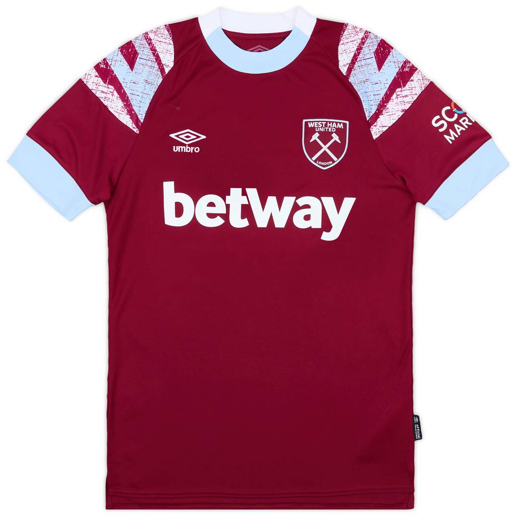 2022-23 West Ham Home Shirt Rice #41 - As New