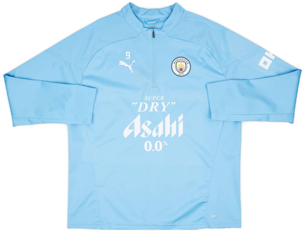 2023-24 Manchester City Player Issue 1/4 Zip Rain Top #9 (Haaland) - 7/10 - (XL)