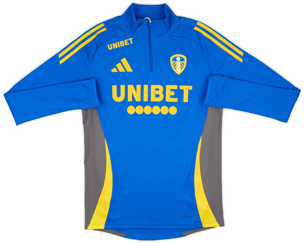 2024-25 Leeds United adidas 1/4 Zip Training Top (S)
