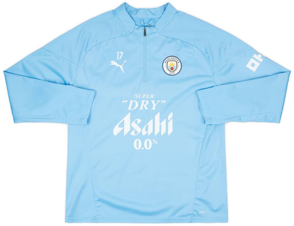 2023-24 Manchester City Player Issue 1/4 Zip Rain Top #17 (De Bruyne) - 7/10 - (L)