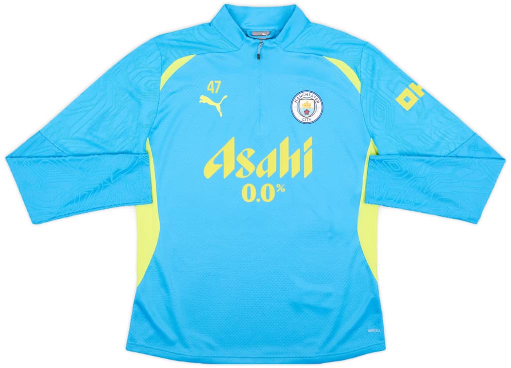 2024-25 Manchester City Player Issue 1/4 Zip Training Top #47 (Foden) - 9/10 - (S)