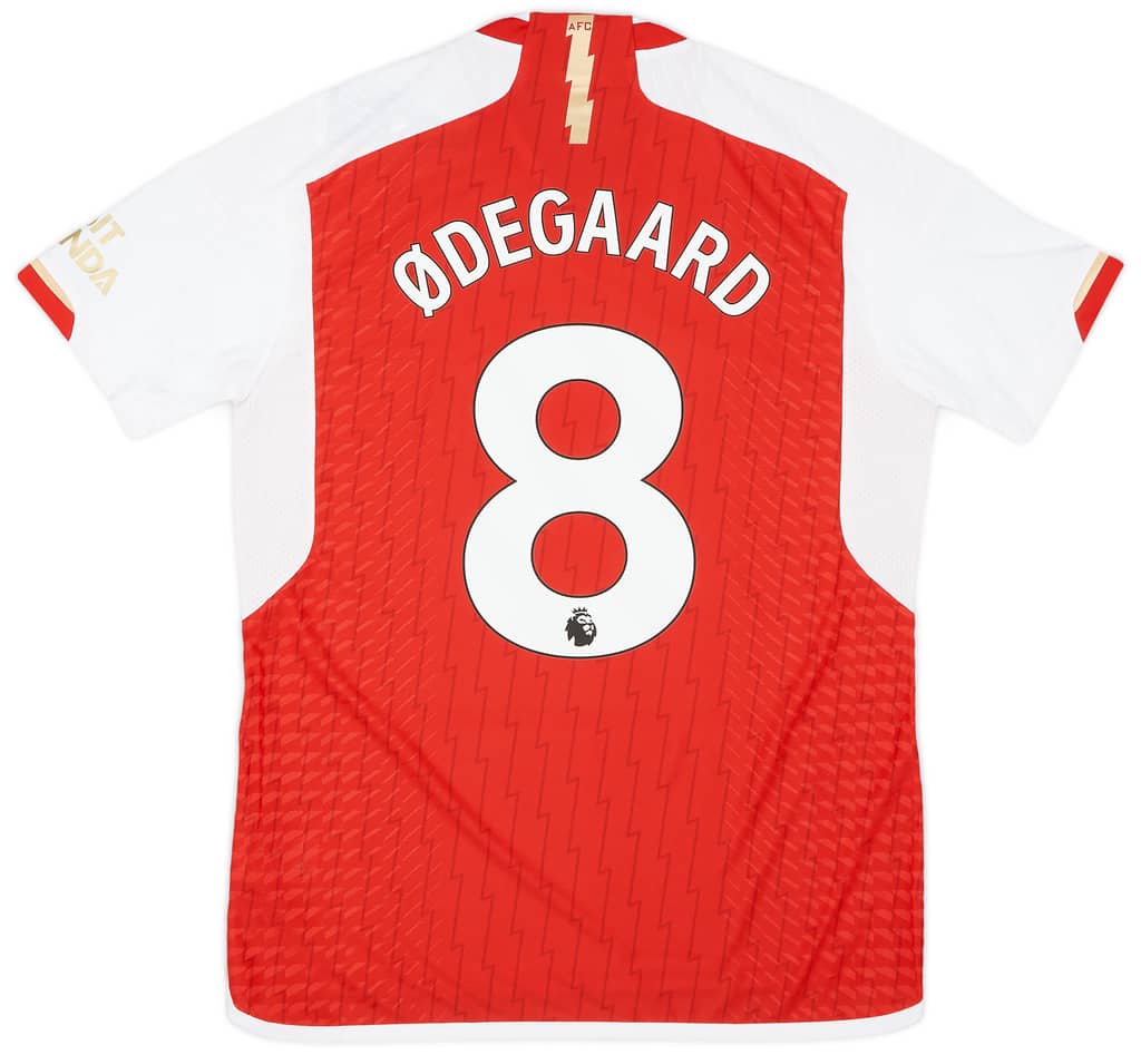 2023-24 Arsenal Authentic Home Shirt Odegaard #8