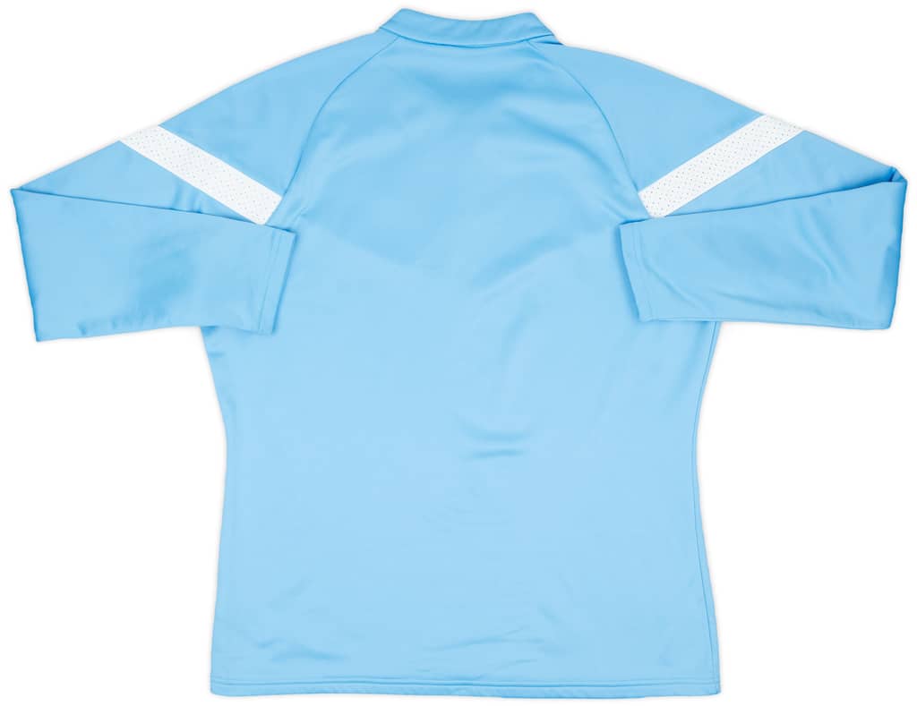 2022-23 Manchester City Staff Issue 1/4 Zip Training Fleece Top #CP - 9/10 - (L)