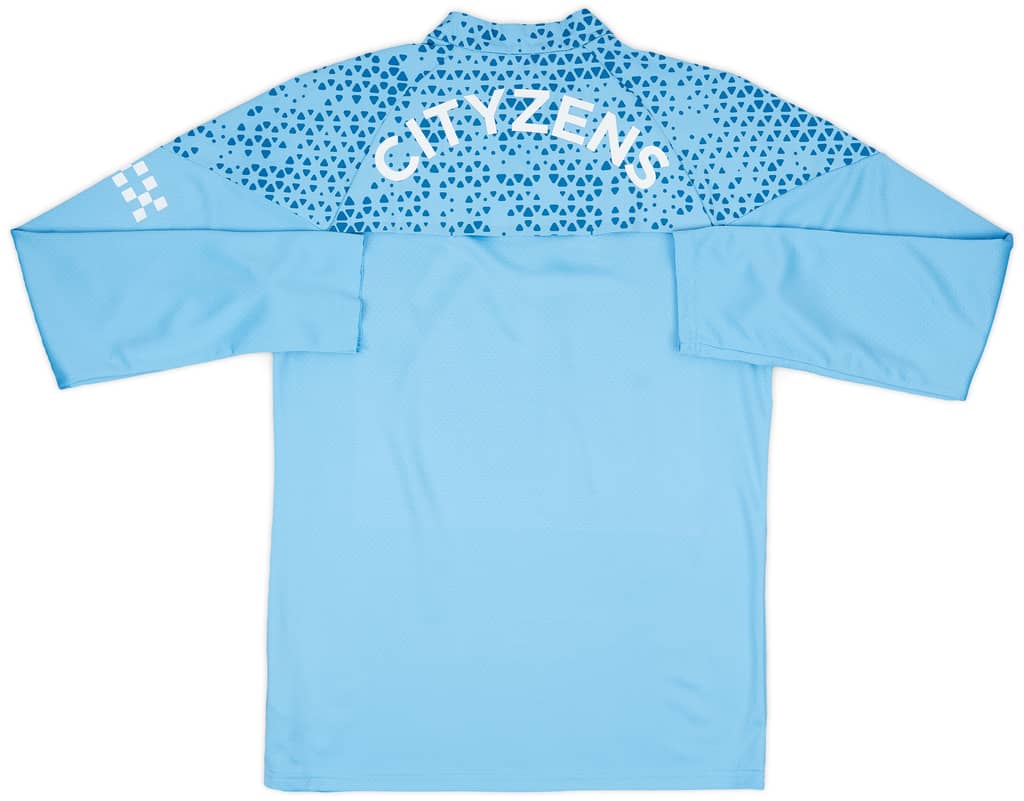 2023-24 Manchester City Player Issue 1/4 Zip Training Top #17 (De Bruyne) - As New - (XL)