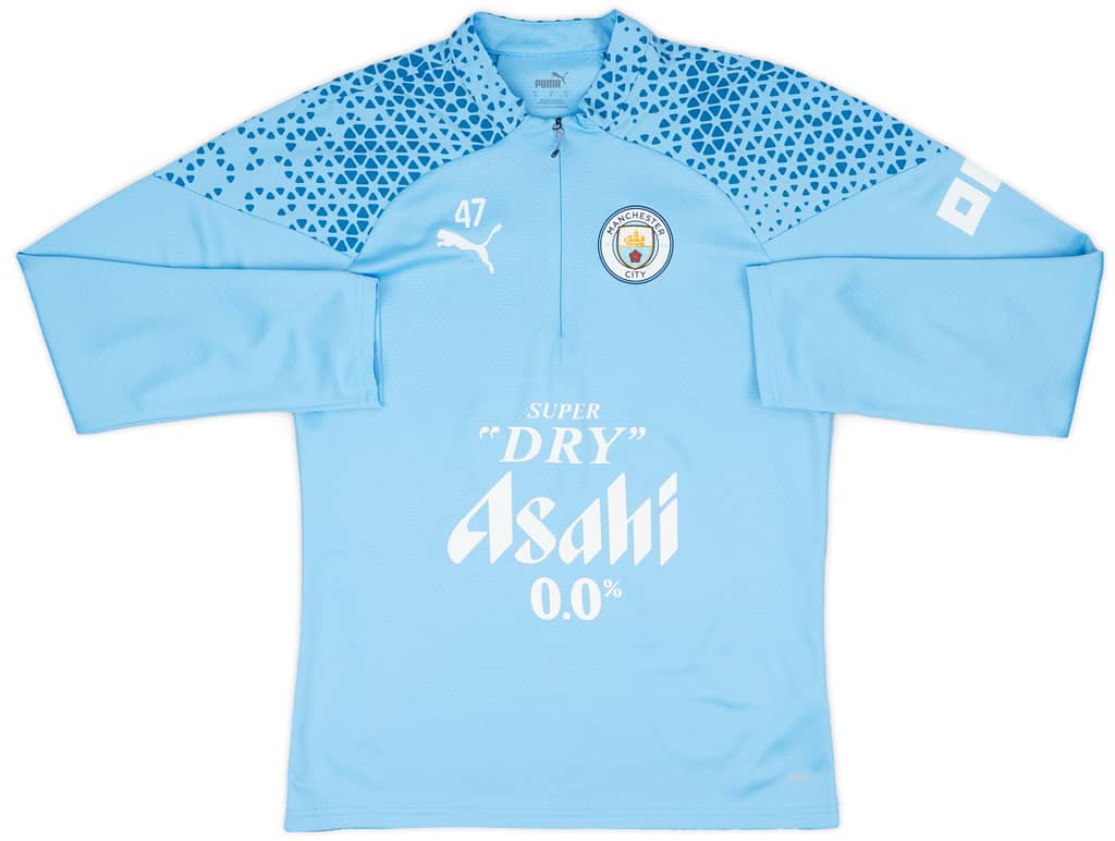 2023-24 Manchester City Player Issue 1/4 Zip Training Top #47 (Foden) - As New - (XL)