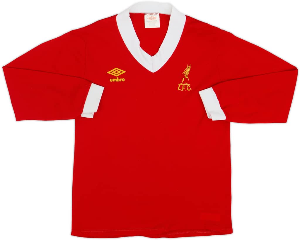 1976-79 Liverpool Home L/S Shirt - 5/10 - (S)
