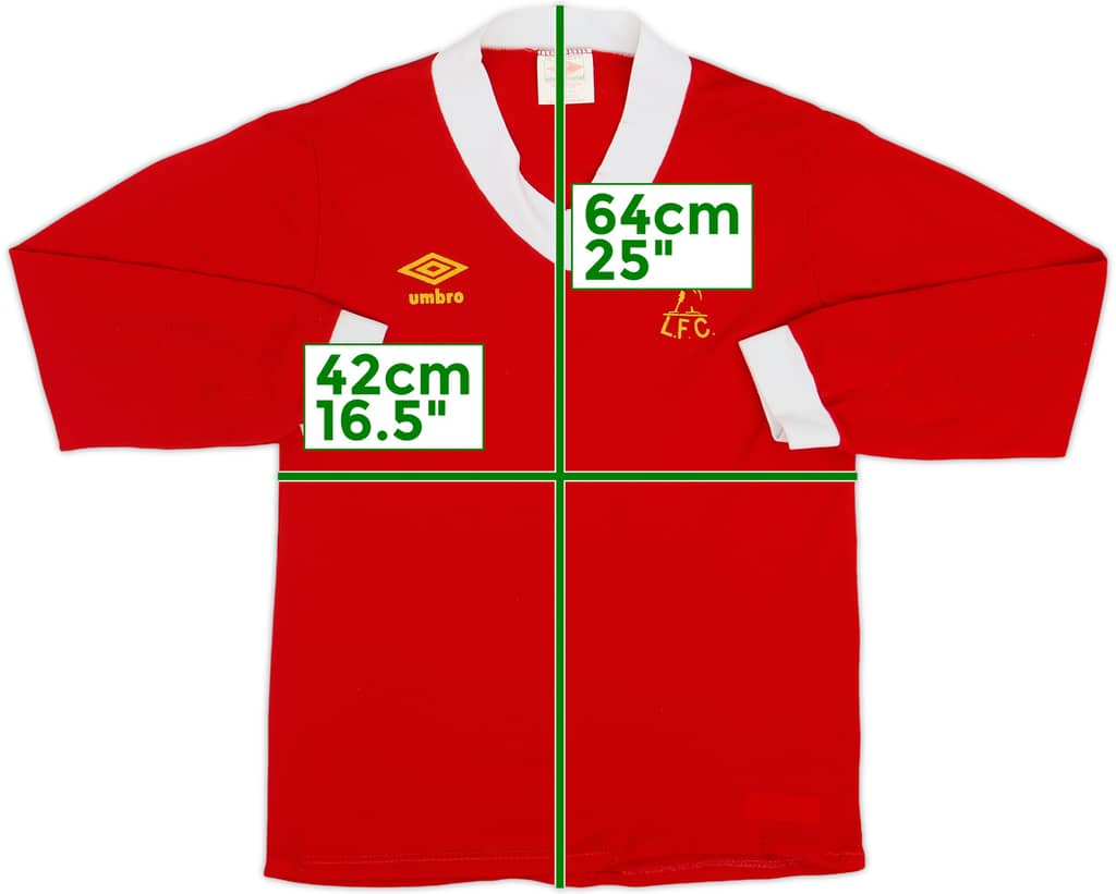 1976-79 Liverpool Home L/S Shirt - 5/10 - (S)